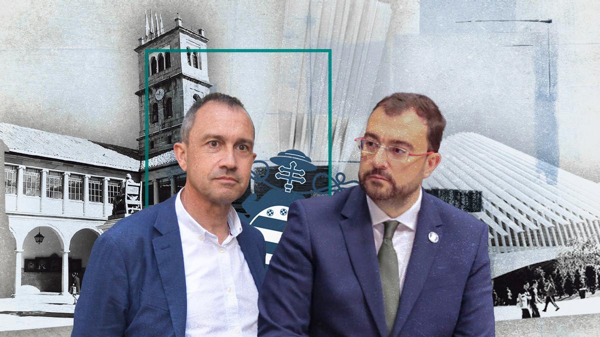 Ovidio Zapico  y Adrián Barbón