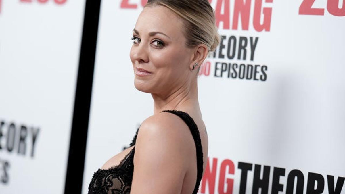 Kaley Cuoco, en  la celebración del capítulo 200 de The big bang theory.