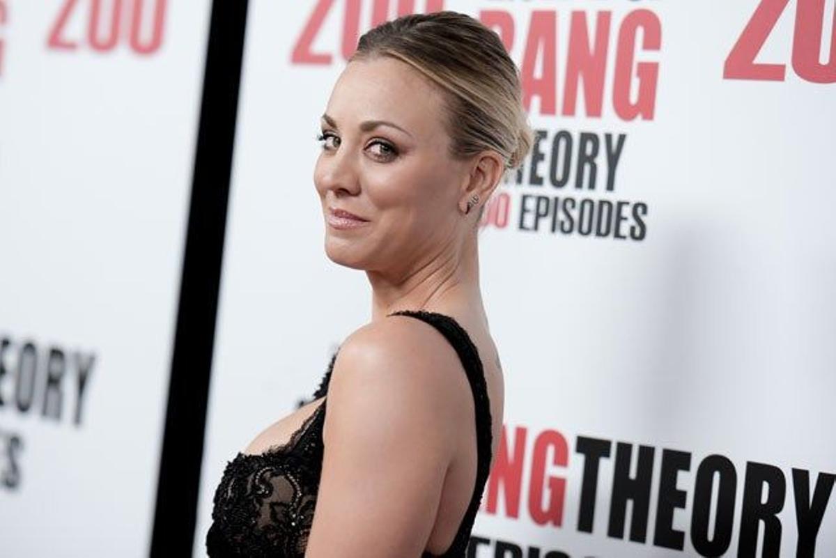 Kaley Cuoco, en  la celebración del capítulo 200 de The big bang theory.