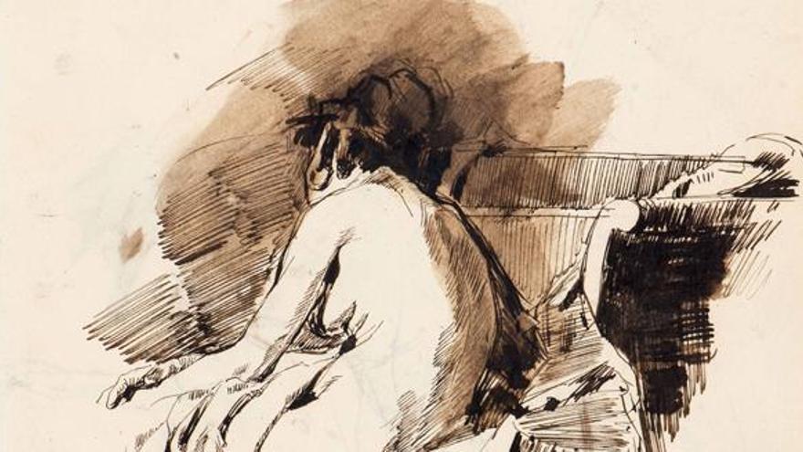 El IVAM reivindica el dibujo de Pinazo con más de 150 obras inéditas de su etapa italiana
