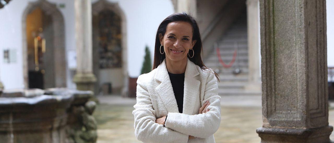 Beatriz Corredor, en el Hostal de los Reyes Católicos.