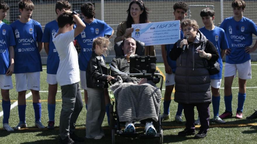 El Oviedo y Beryma recaudan 1.854 euros para la lucha contra el ELA