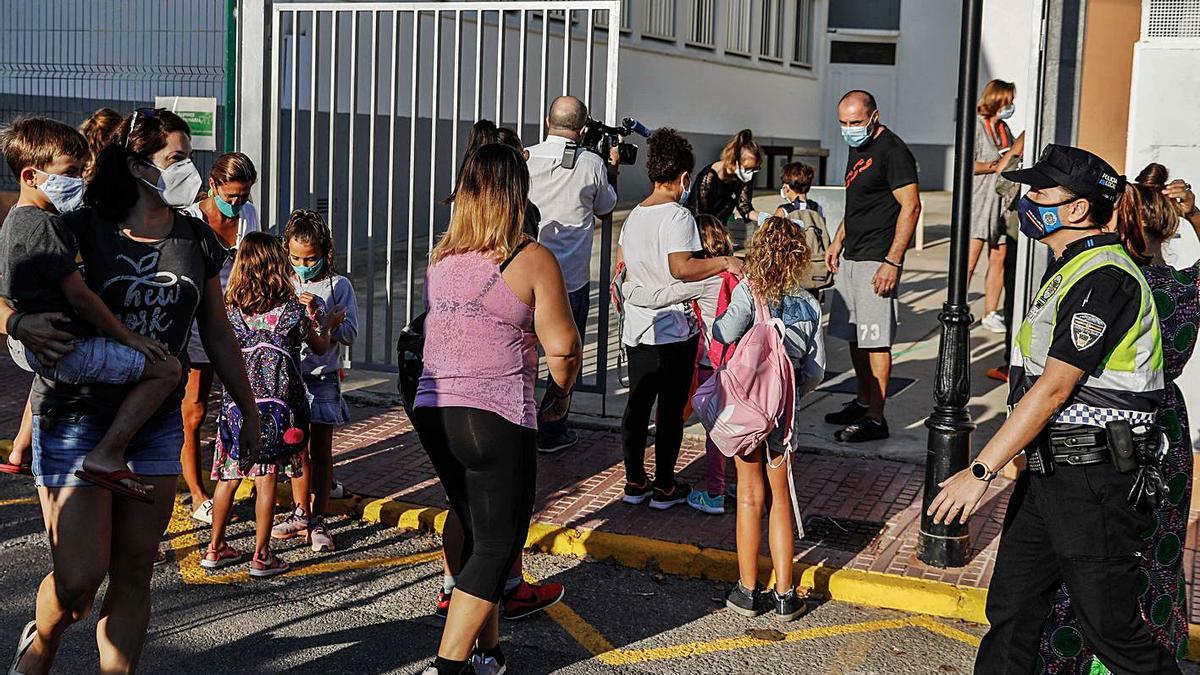 Inicio del pasado curso escolar en el centro educativo de Santa Gertrudis.