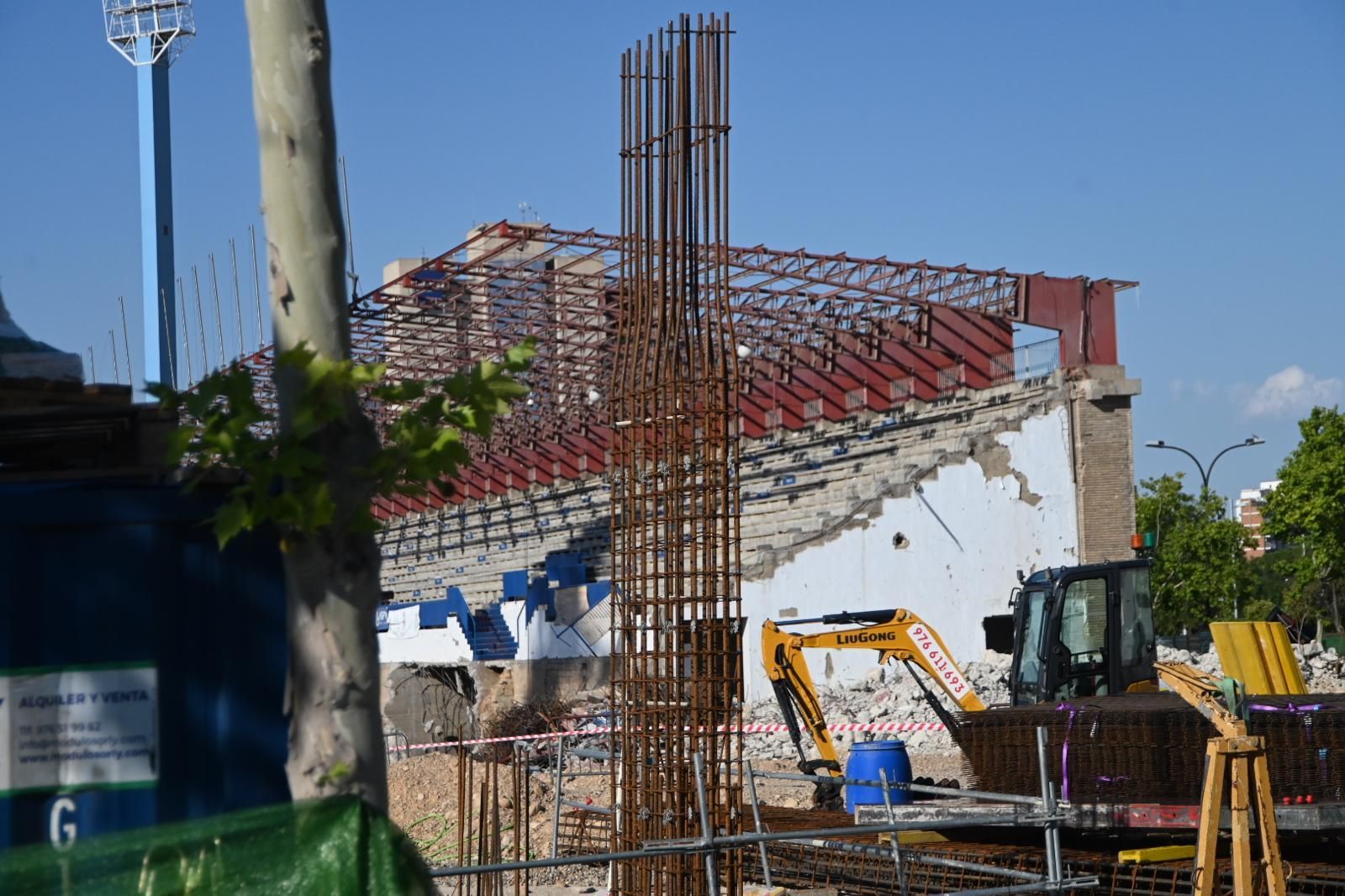 En imágenes | Así avanzan las obras en La Romareda