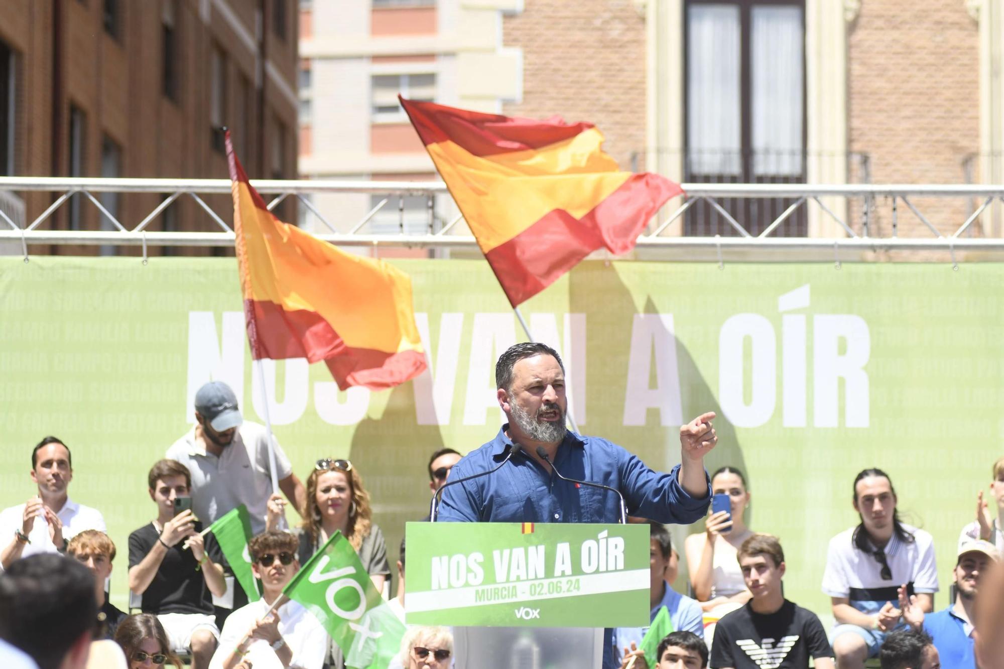 Acto de Santiago Abascal y Jorge Buxadé en Murcia