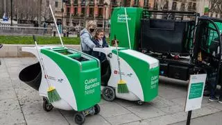 La barrendera fallecida en BCN trabajó ese mediodía en Via Laietana y Portal de l'Àngel empujando un carrito