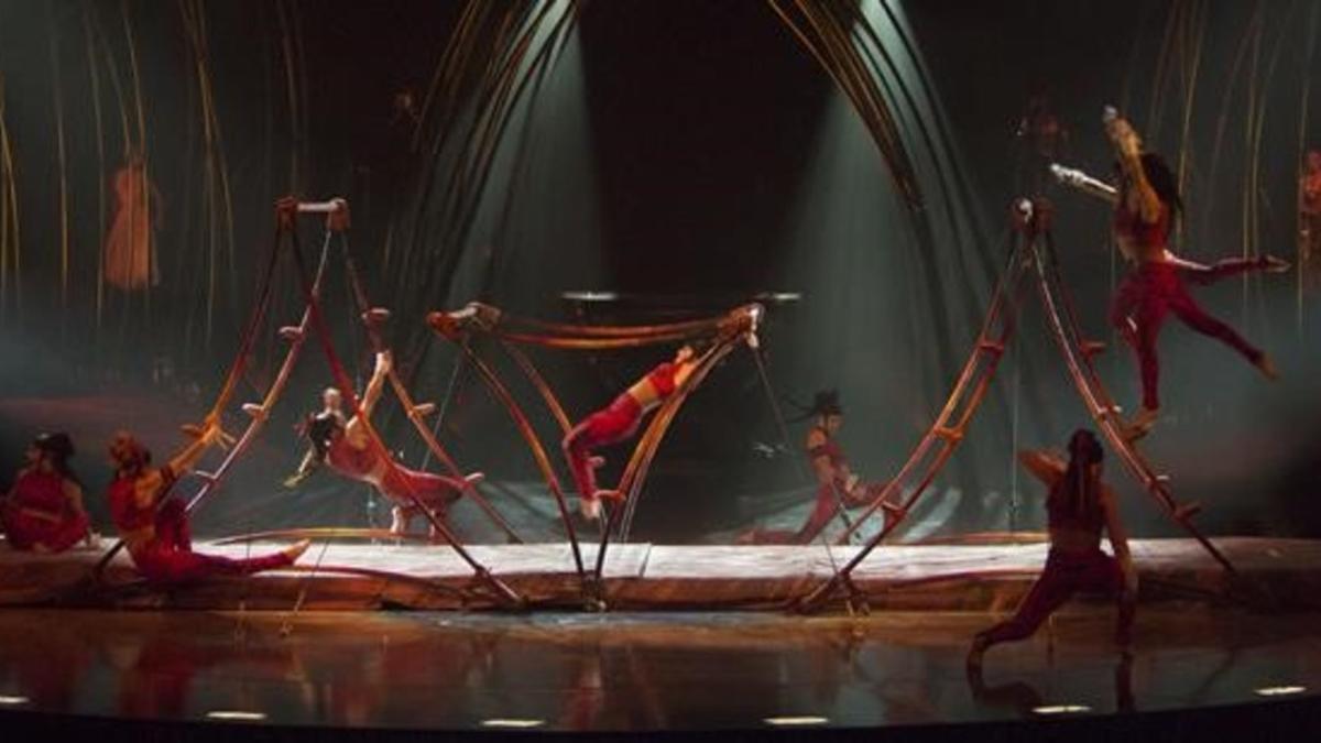 Ensayos del Cirque du Soleil en Fuerteventura.