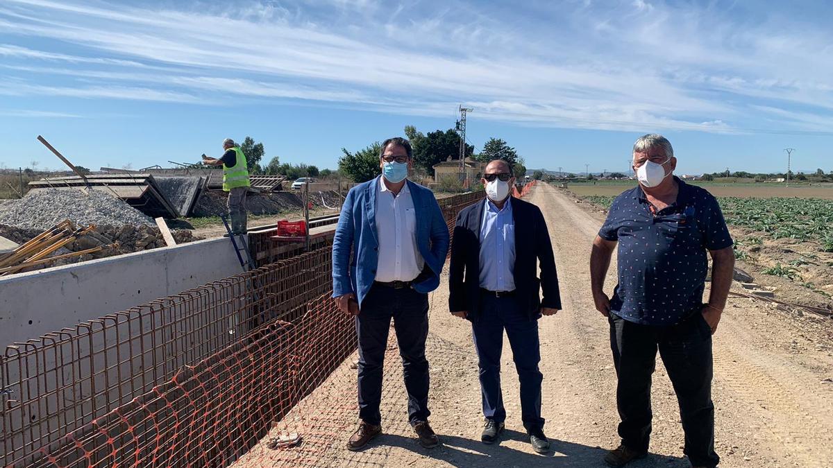 Imagen de la obras en el azarbe de Los Vidales de San Fulgencio y Dolores