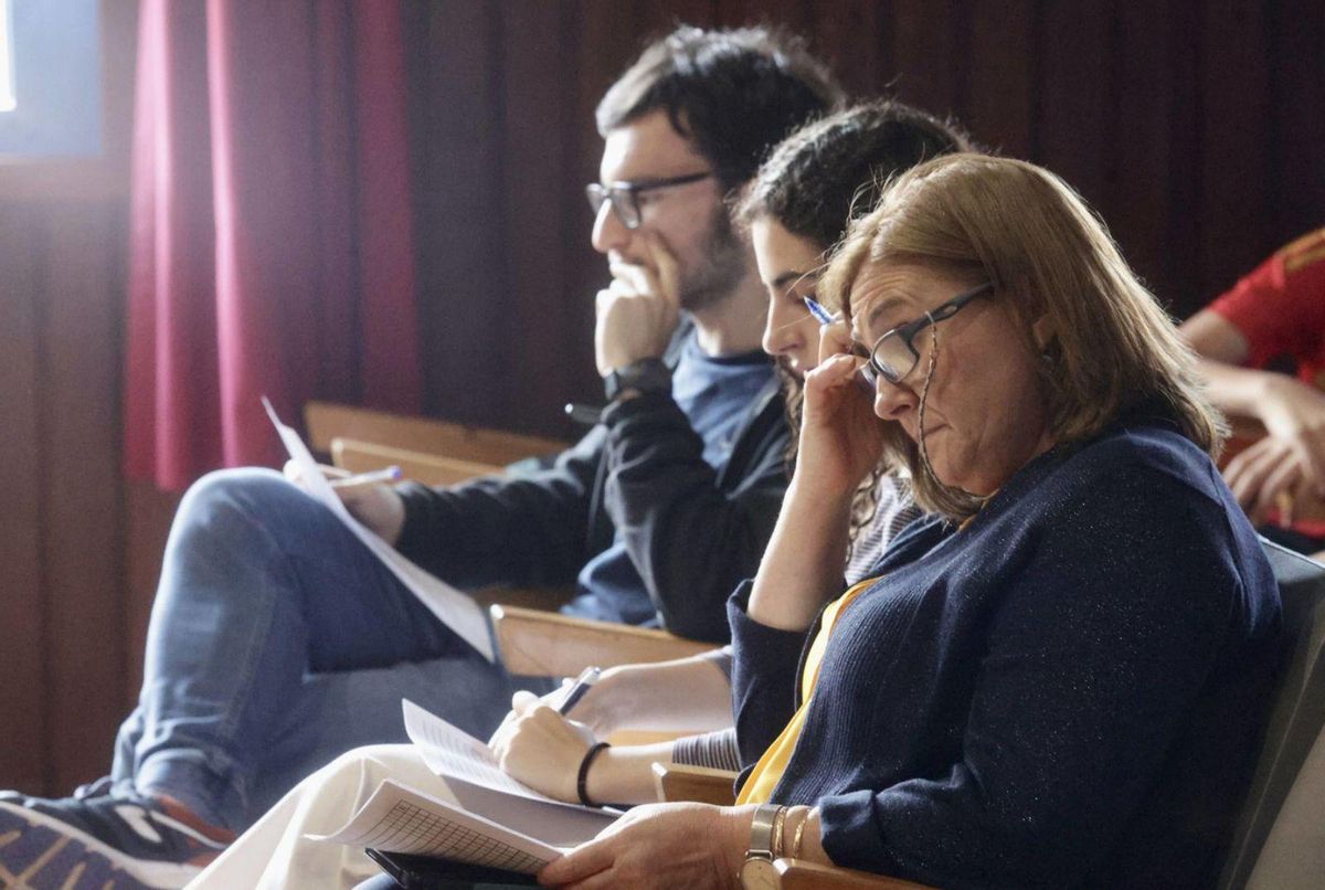 Integrantes del jurado realizan anotaciones durante el torneo. | IRMA COLLÍN