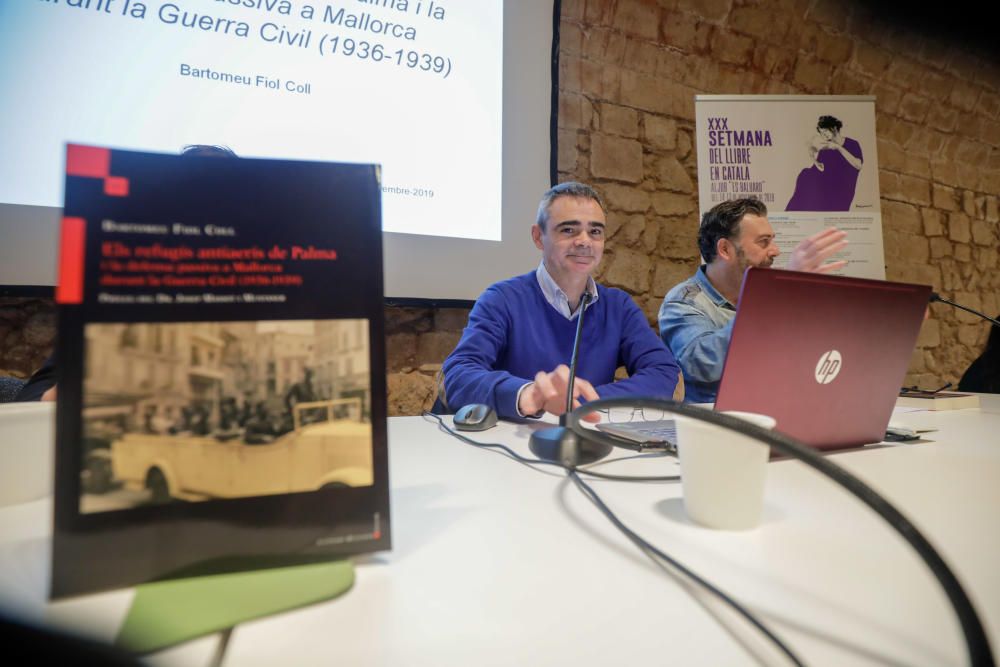 Dentro de un refugio antiaéreo en Palma