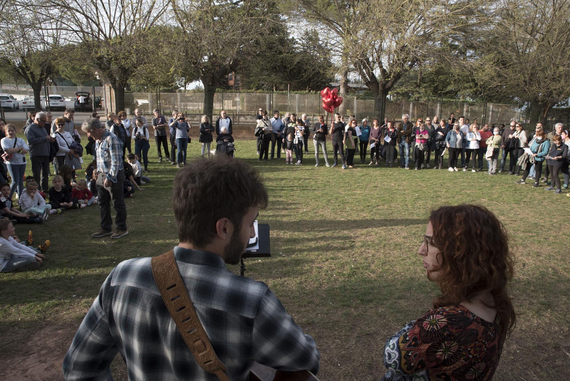 Homenatge a Jordina Martínez al Parc de l'Agulla