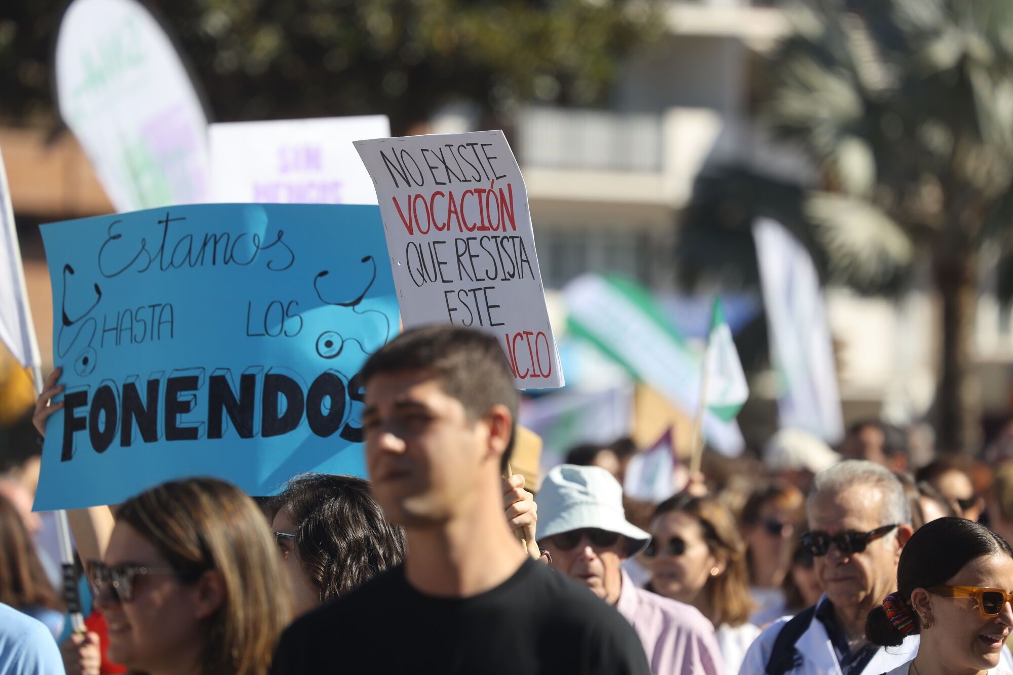 MLG 03-10-2025 Manifestación de la sanidad pública en Málaga.