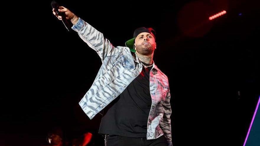 Nicky Jam durante el concierto celebrado el pasado mes de octubre en A Coruña. // Carlos Pardellas