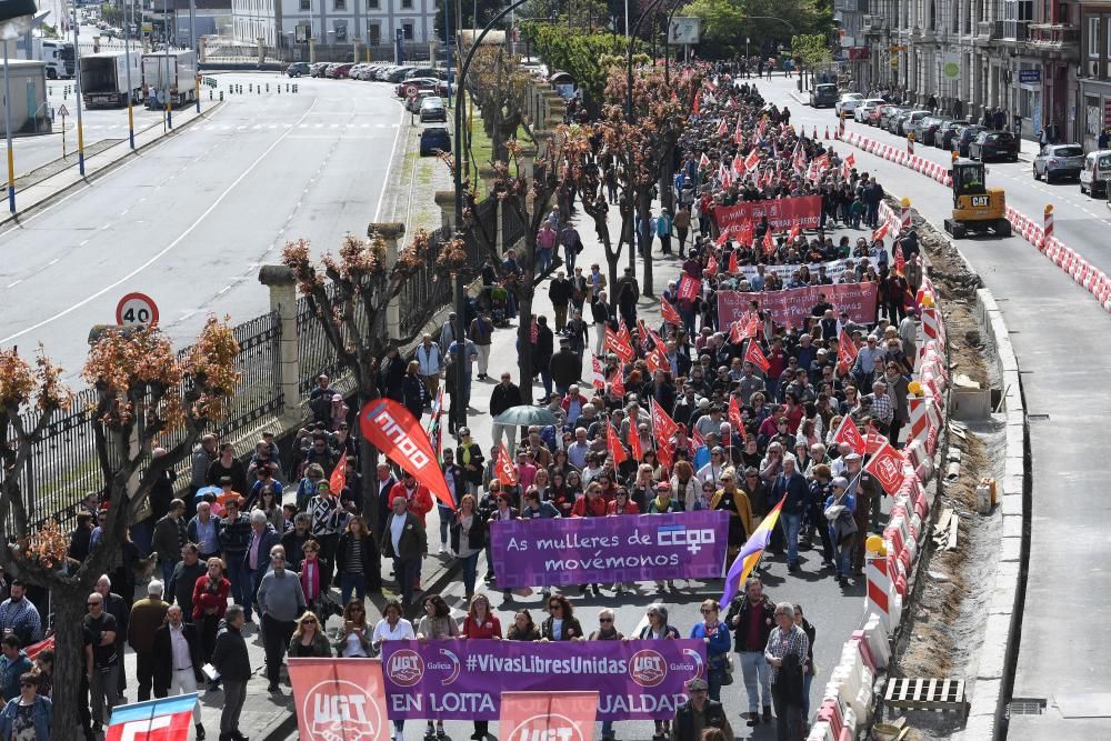 Manifestaciones del 1 de mayo en A Coruña