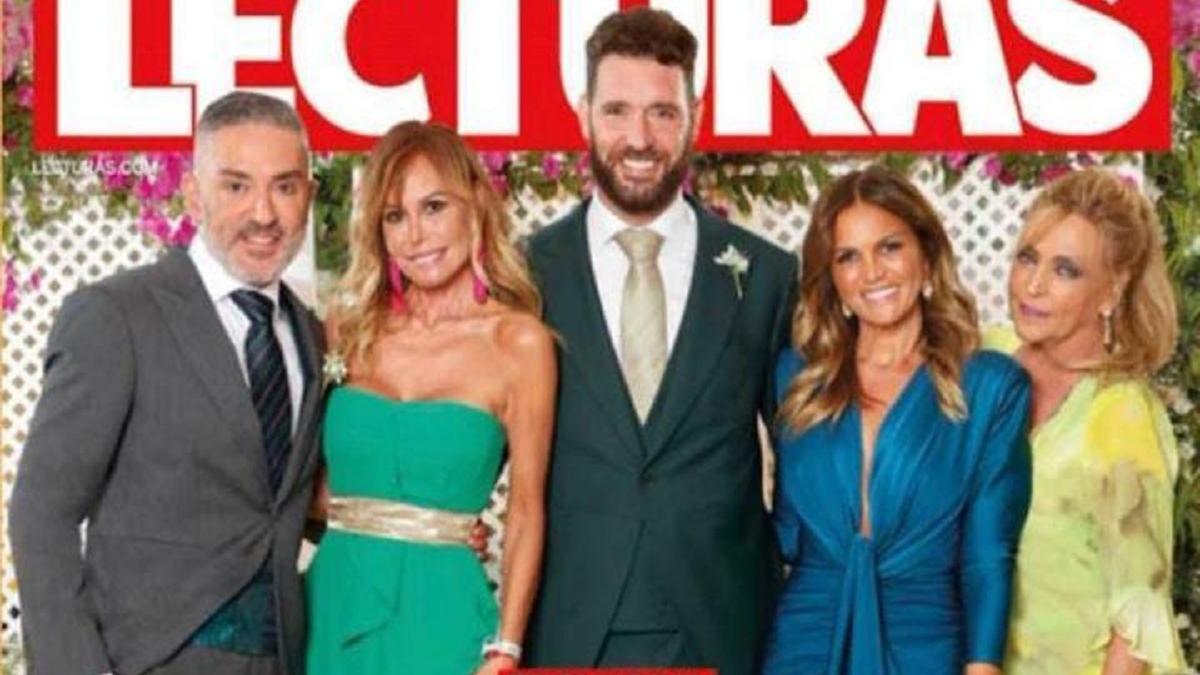 Marta López, en la portada de la revista Lecturas, que hizo la exclusiva de la boda.