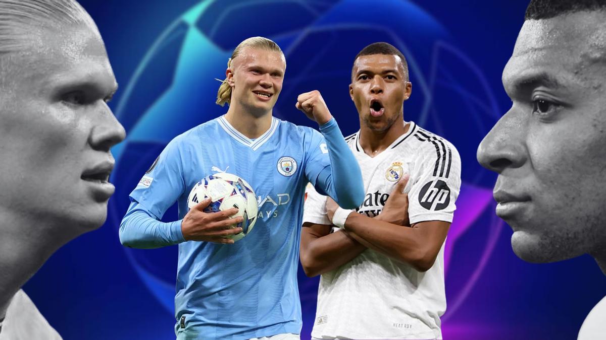 Erling Haaland y Kylian Mbappé.