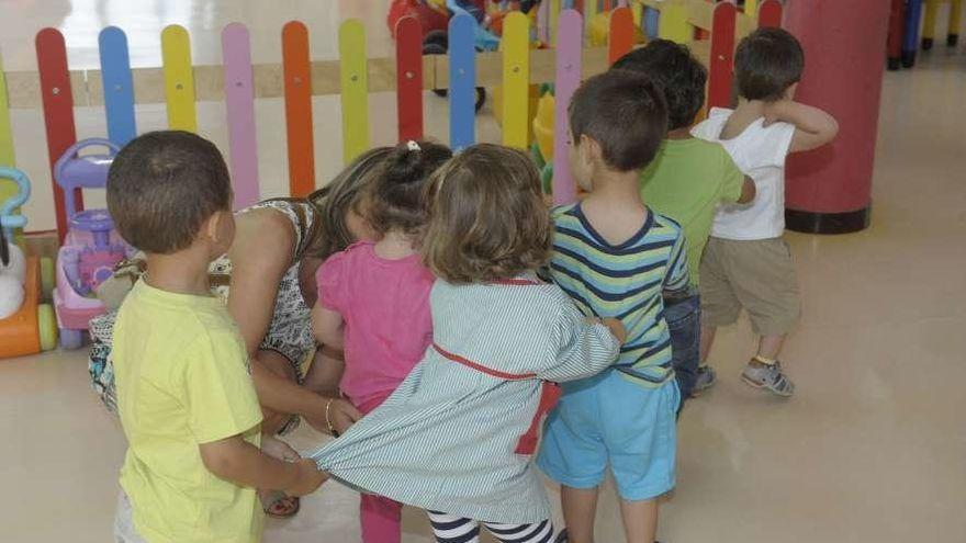 Alumnos en una escuela infantil.