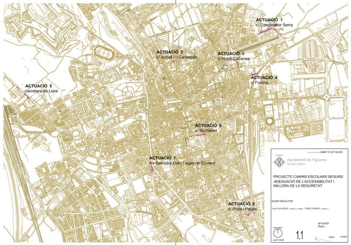Figueres millorarà l'entorn de les escoles per fer itineraris escolars segurs