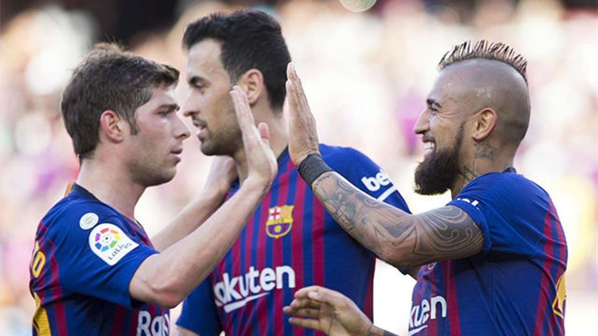 Sergi Roberto, Umtiti y Vidal, titulares en la Supercopa de España