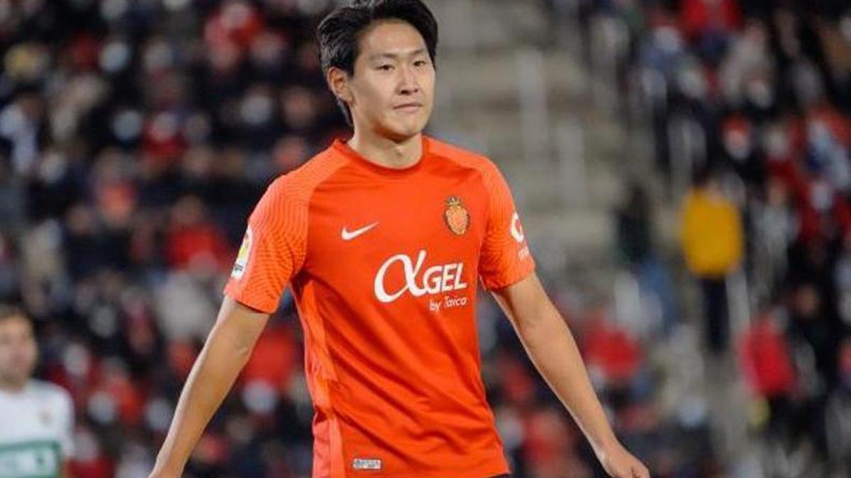 Kangin Lee, con el Mallorca