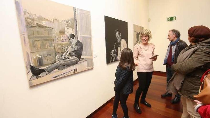 Un momento de la inauguración de la exposición.  // Ricardo Grobas