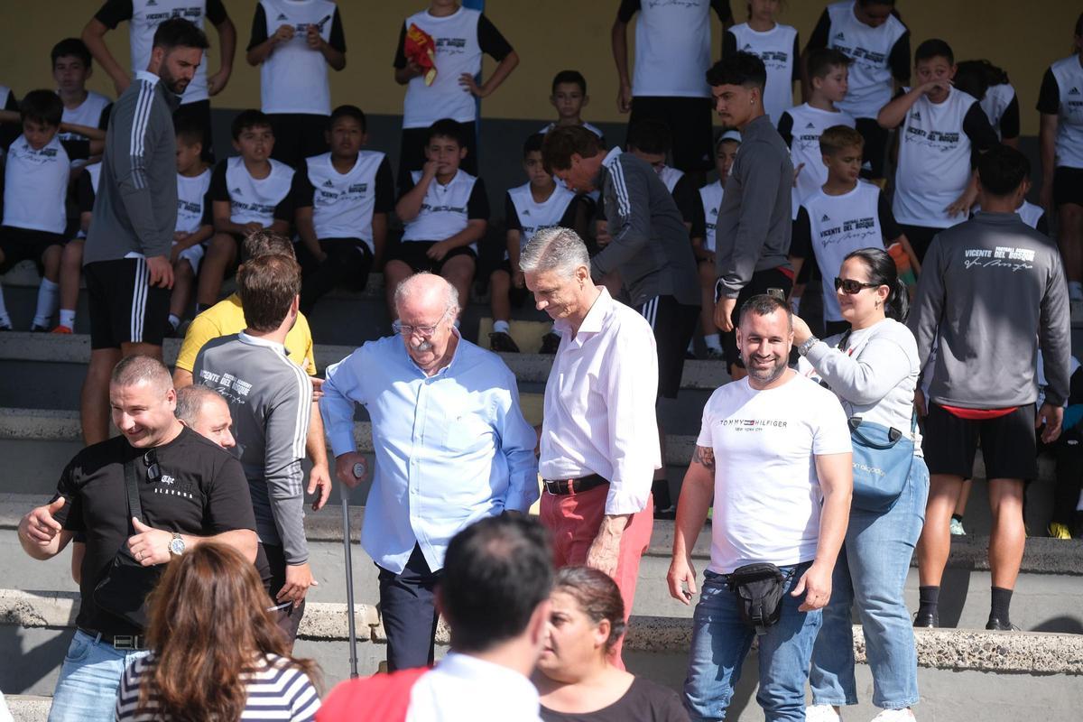 Comparecencia de Vicente del Bosque en el Campo del Doramas