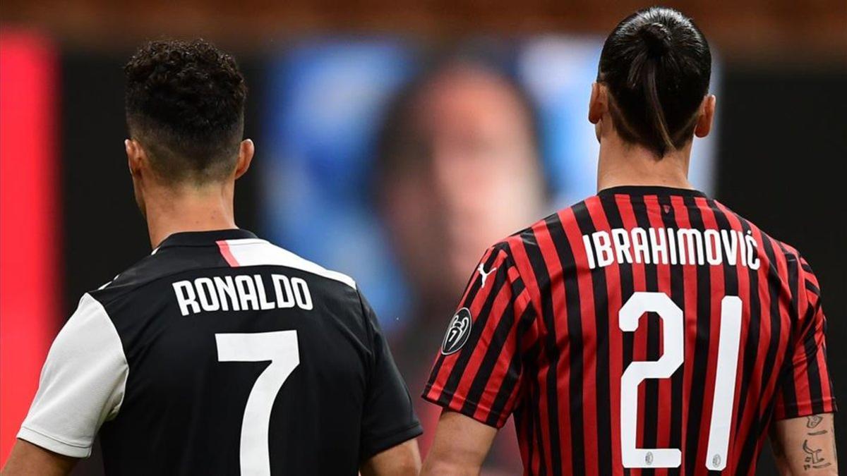 Cristiano Ronaldo y Zlatan Ibrahimovic, máximos goleadores de la Serie A