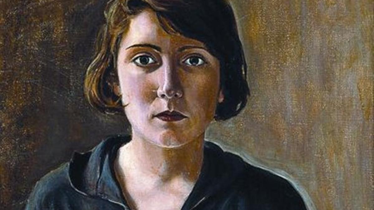 Fragmento de un autorretrato pintado por la artista en 1928.