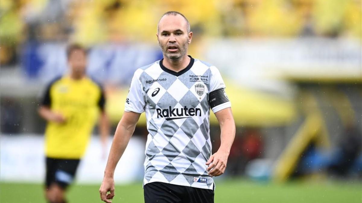 Andrés Iniesta, centrocampista del Vissel Kobe