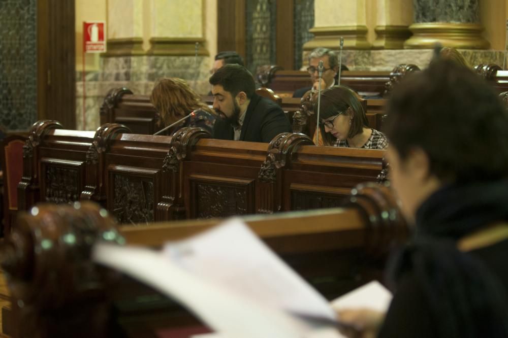 Una moción conjunta de todos los grupos políticos demanda a la multinacional la apertura de una negociación y reclama un marco energético estable.