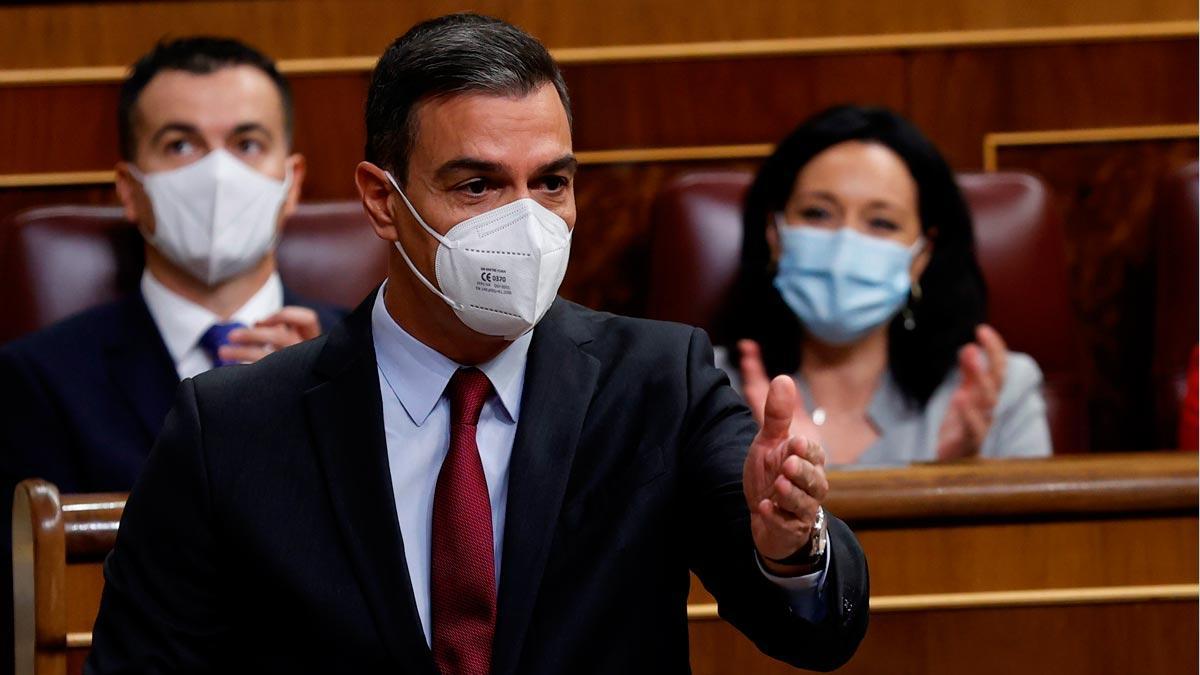 Pedro Sánchez, en la sesión de control en el Congreso