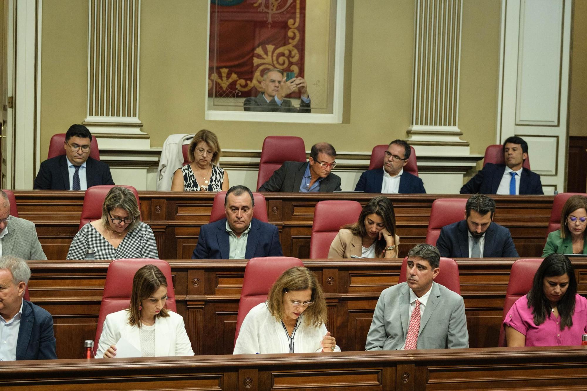 Segunda jornada del primer pleno de la actual legislatura del Gobierno de Canarias