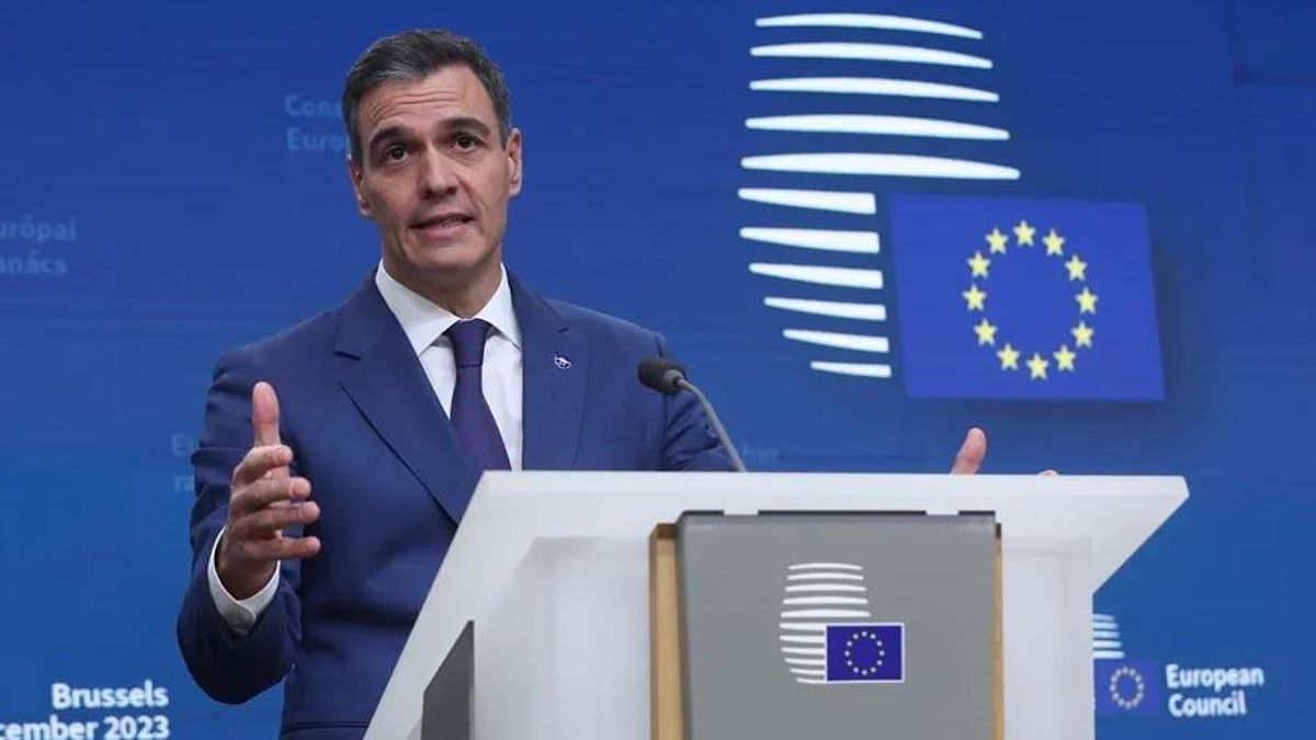 El presidente del Gobierno español, Pedro Sánchez, en Bruselas.