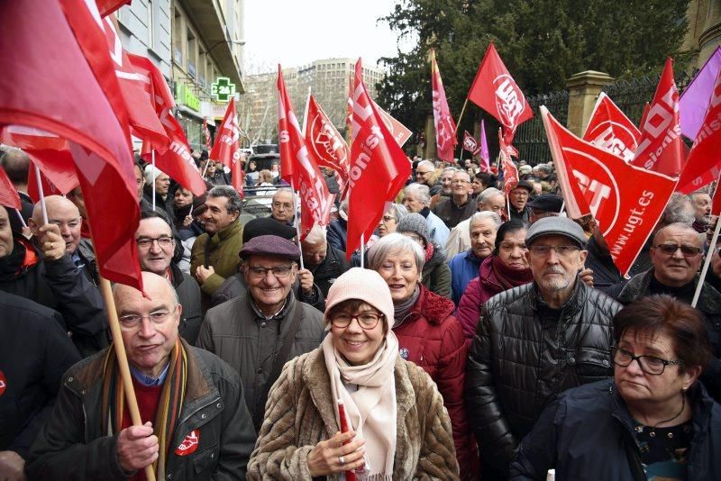 Protesta de jubilados en Zaragoza