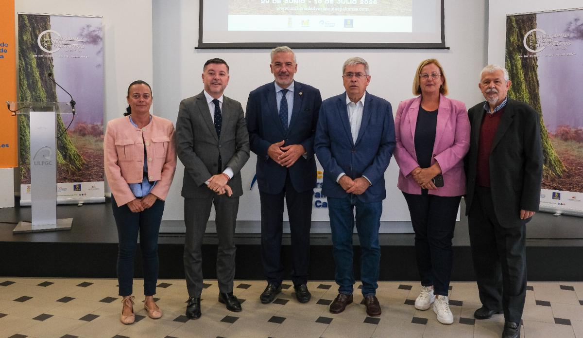 Esther Delgado, Teodoro Sosa, Lluís Serra, Marco Aurelio Pérez, Elena Álamo y Guillermo Morales