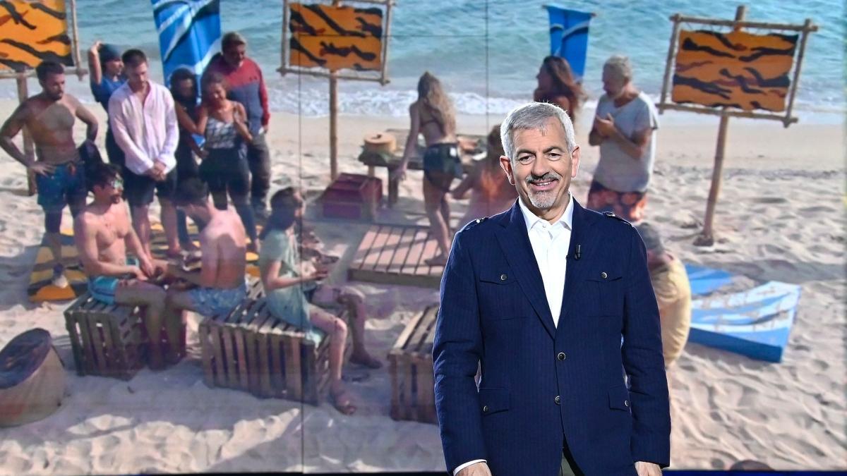 Carlos Sobera en el plató de 'Supervivientes: Tierra de nadie'