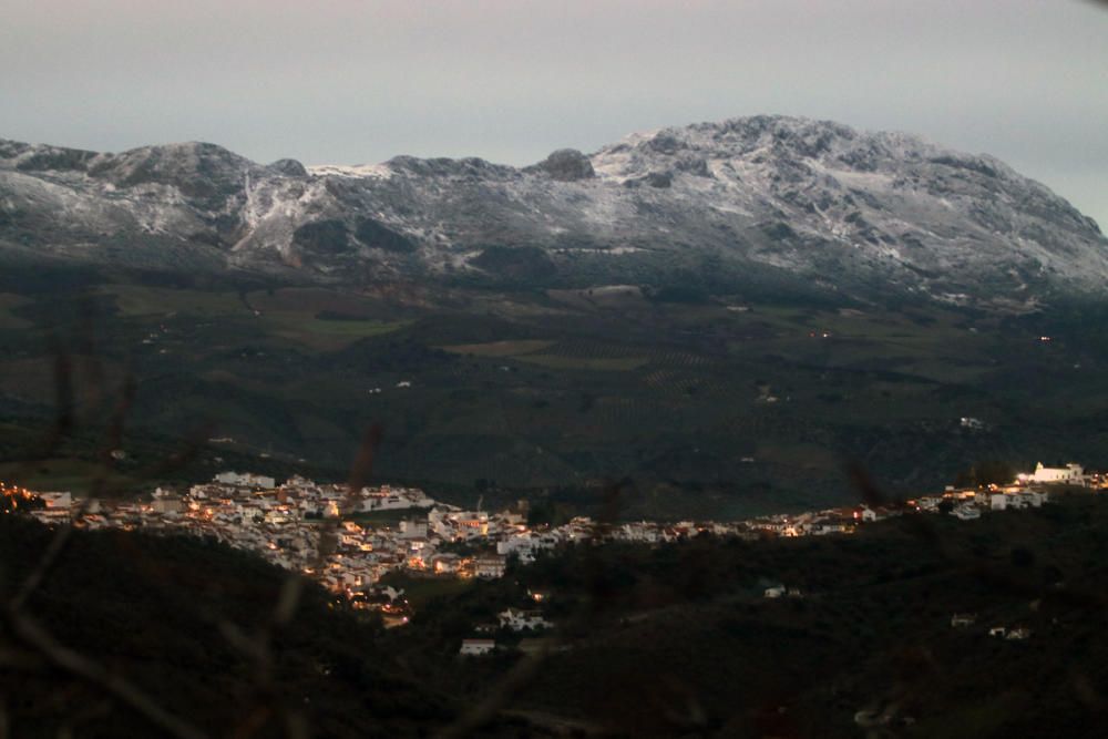 De fondo, la Sierra de las Nieves