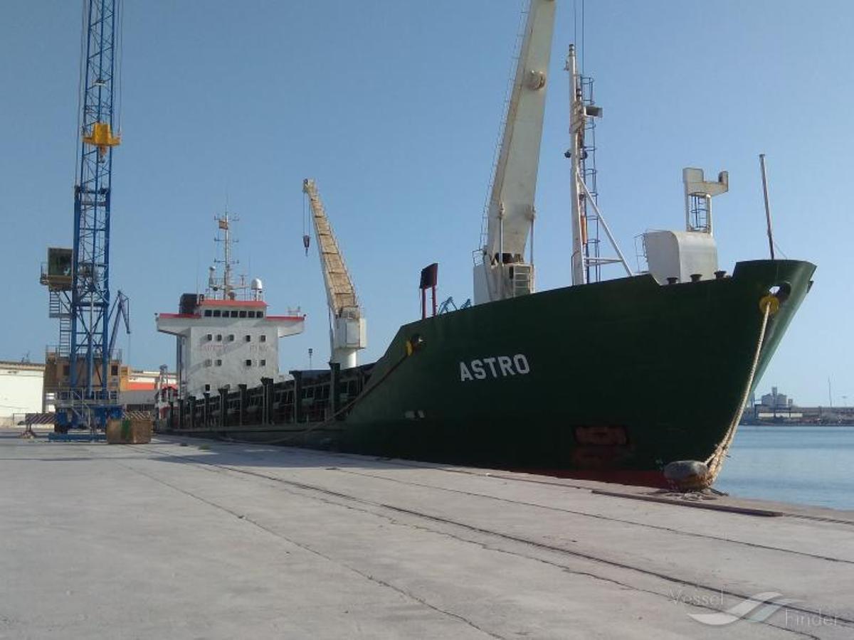 El cargero Arconian, interceptado ahora con un alijo histórico de droga, en una caracterización anterior, en 2017, en el puerto de Castellón.