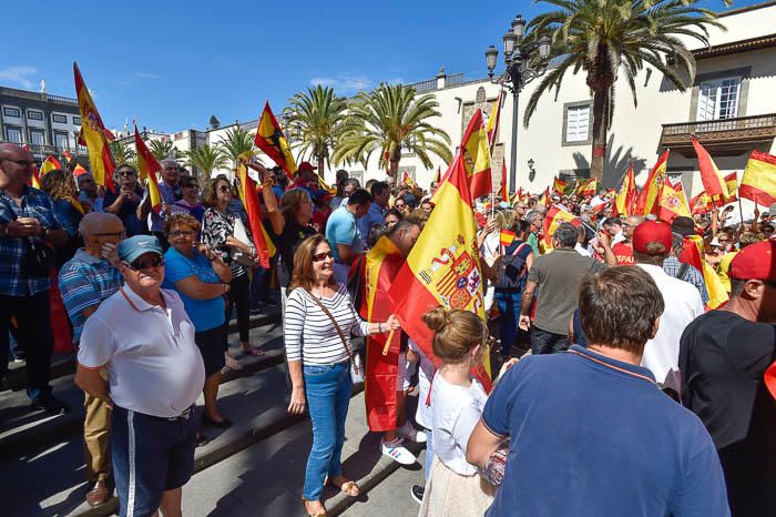 Concentración por la unidad de España, en la ...