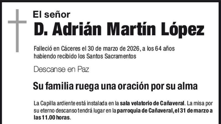 D. Adrián Martín López
