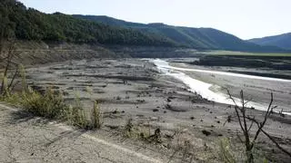 Así está el pantano de Sau tras la subida de temperaturas