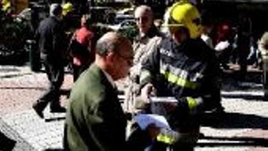 Campaña informativa de los bomberos antes de la huelga