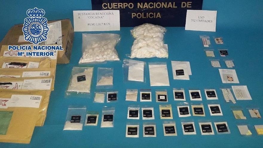 Droga incautada por la Policía.