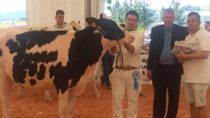 La gran campeona de novillas, ayer, durante el concurso de ganado de Tineo.