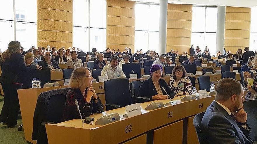 González Casares, ayer, en la sede oficial del Parlamento Europeo, en Bruselas.