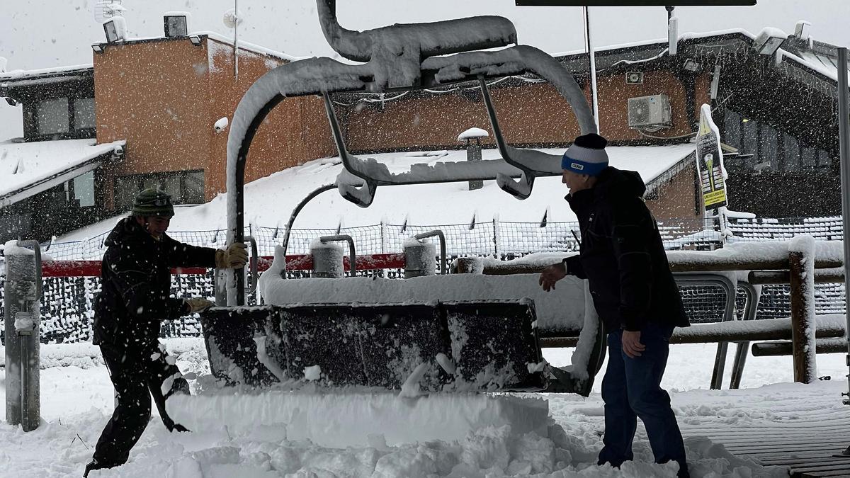 Imatge de la nevada a Masella