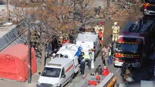 Localizan nueve cadáveres en el edificio calcinado en Campanar