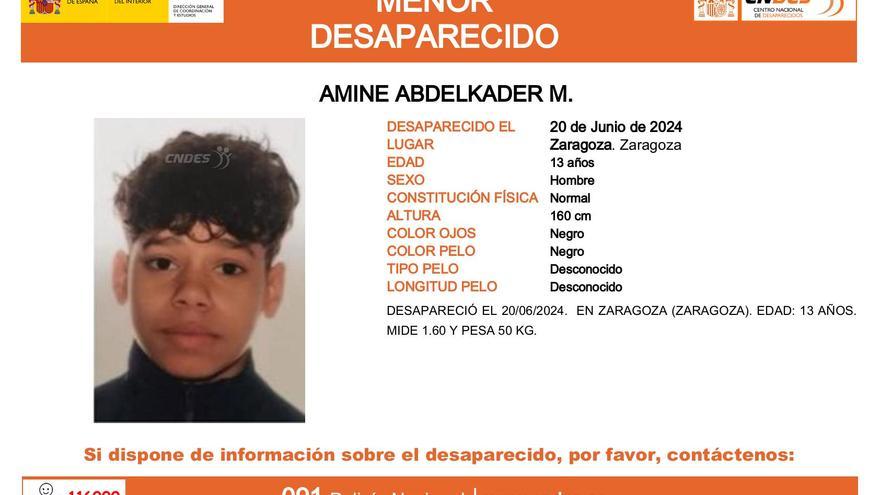 Desaparece un menor de 13 años en Zaragoza