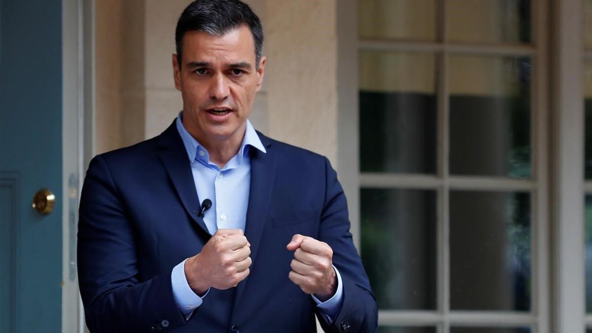 El presidente del Gobierno  Pedro Sánchez