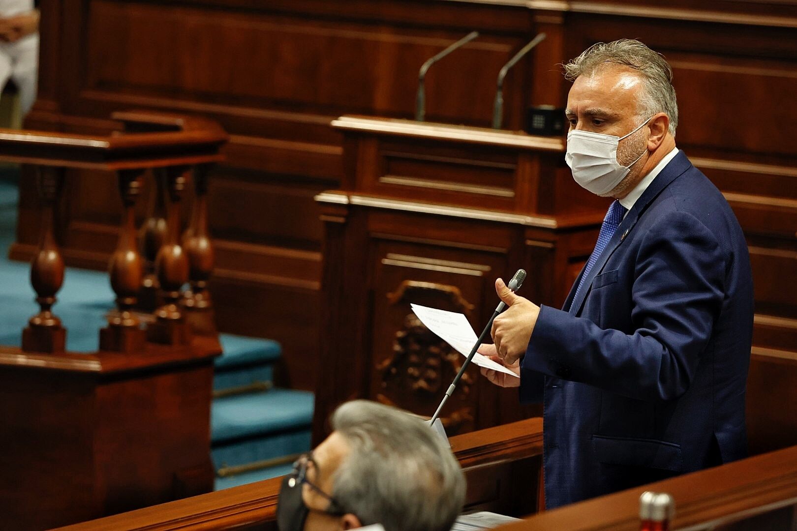 Pleno en el Parlamento de Canarias (9/2/21)